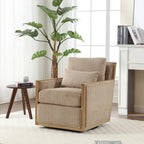 Camel Modern 26.8 Swivel Barrel Chair