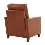 Fauteuil inclinable moderne Pablo Caramel en similicuir caramel