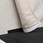 Canapé 4 places spacieux beige 107,87 avec pouf amovible