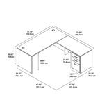 Bureau en L avec tiroirs Série C 72W de Bush Business Furniture