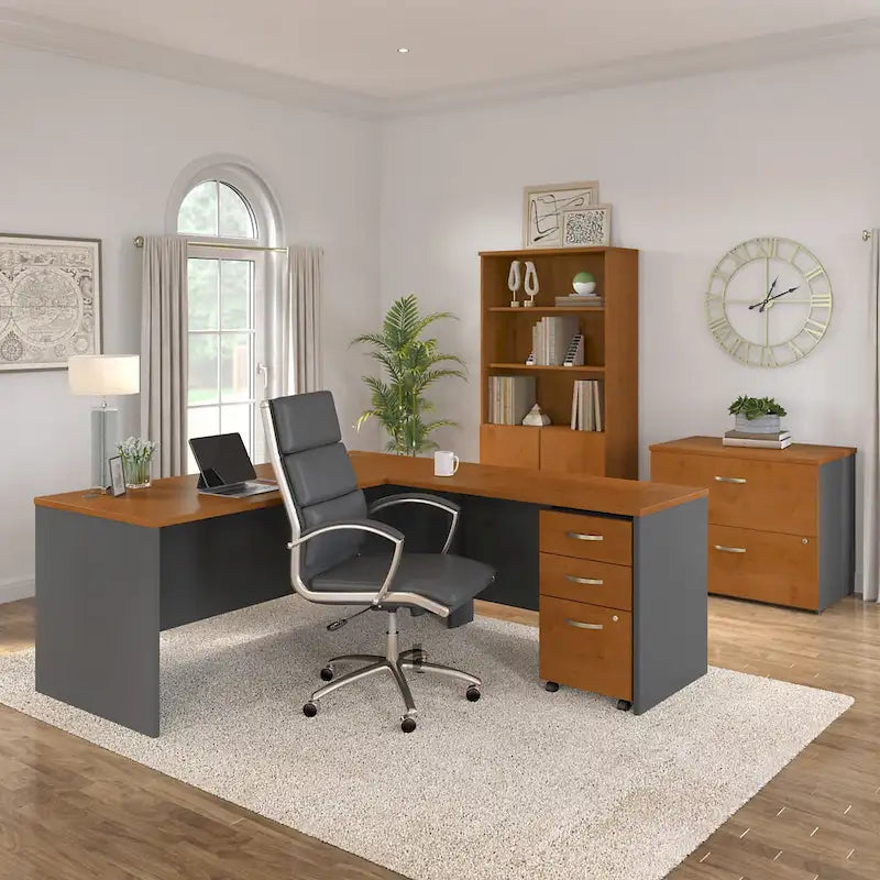 Bureau en L avec tiroirs Série C 72W de Bush Business Furniture