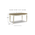 Ensemble de salle à manger 8 pièces blanc/brun Signature Design by Ashley Realyn