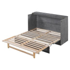 Lit escamotable Queen avec grands tiroirs