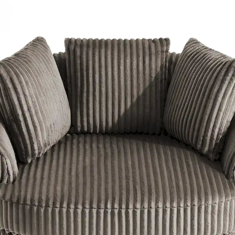 Fauteuil pivotant DREAMSIDEA à accoudoirs encastrés et housse amovible