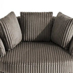 Fauteuil pivotant DREAMSIDEA à accoudoirs encastrés et housse amovible