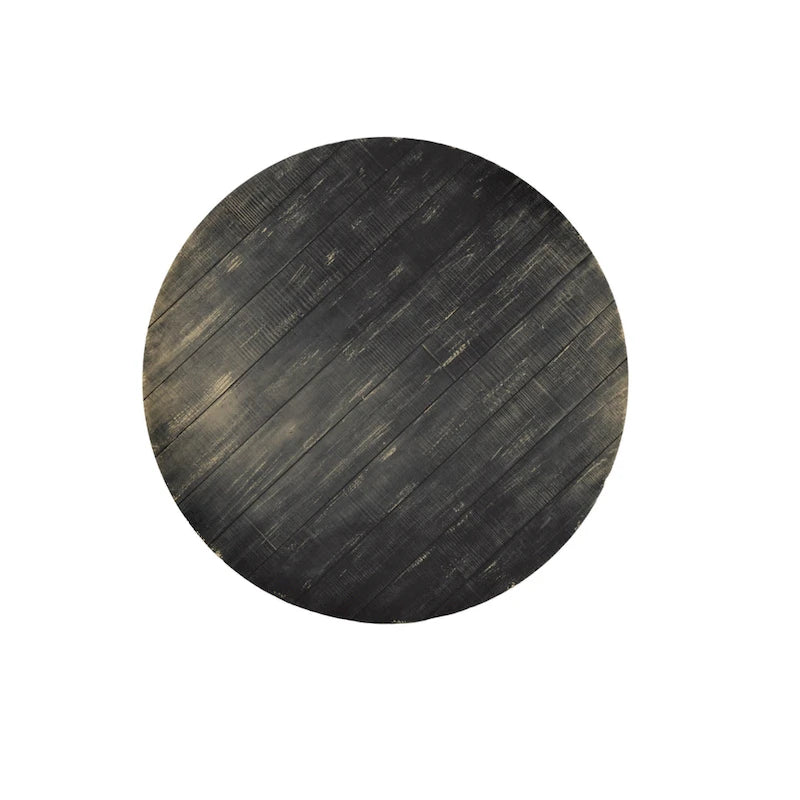 Table de salle à manger Rena, ronde, 137 cm (54 pouces), en acajou fumé noir.