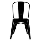 Chaises sans accoudoirs style industriel pour restaurants et cafés - Vente en gros (lot de 10)