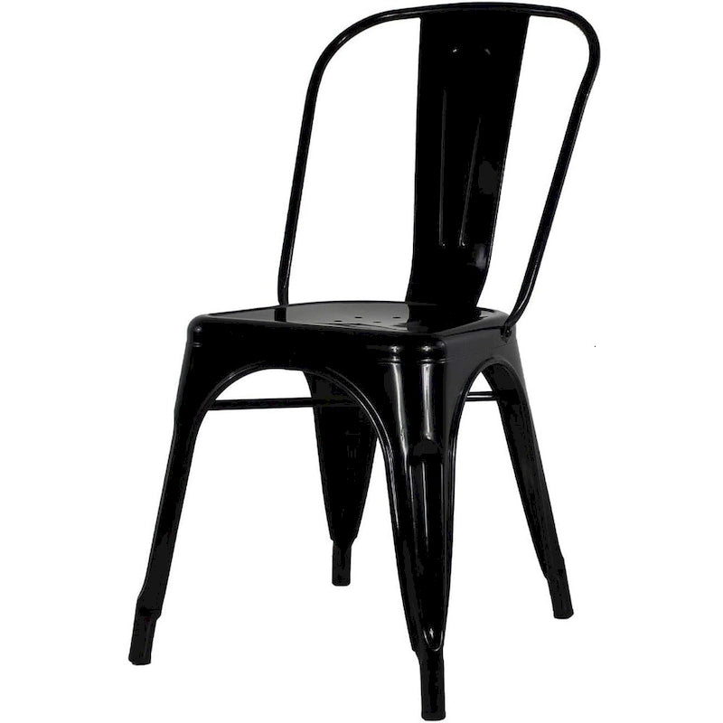 Chaises sans accoudoirs style industriel pour restaurants et cafés - Vente en gros (lot de 10)