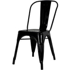 Chaises sans accoudoirs style industriel pour restaurants et cafés - Vente en gros (lot de 10)