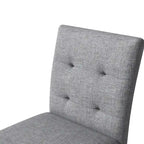 Ensemble de salle à manger 5 pièces, hauteur comptoir, comprenant une table rectangulaire en bois et 4 chaises rembourrées à dossier haut.