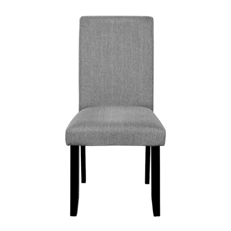 Ensemble table et chaises de cuisine en bois 5 pièces, table ronde pour 4 personnes avec plateau en faux marbre et 4 chaises rembourrées