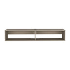 Meuble TV mural moderne 59 pouces avec étagères et système de gestion des câbles - 10,4 cm (H) x 59,1 cm (L) x 12,6 cm (P)