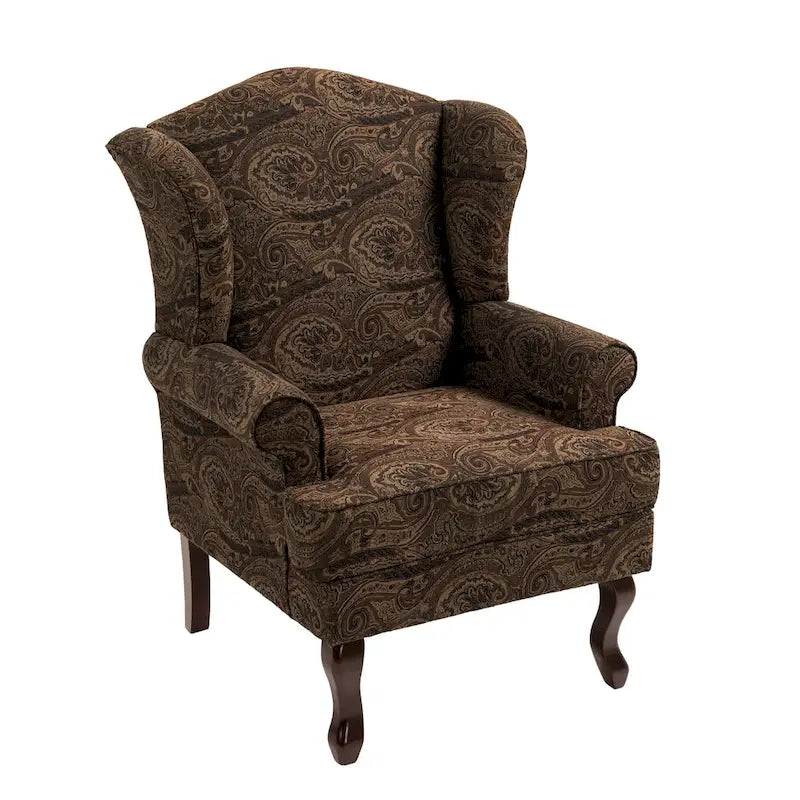 Ensemble de 2 fauteuils à oreilles élégants pour salon, fauteuils d'appoint rembourrés