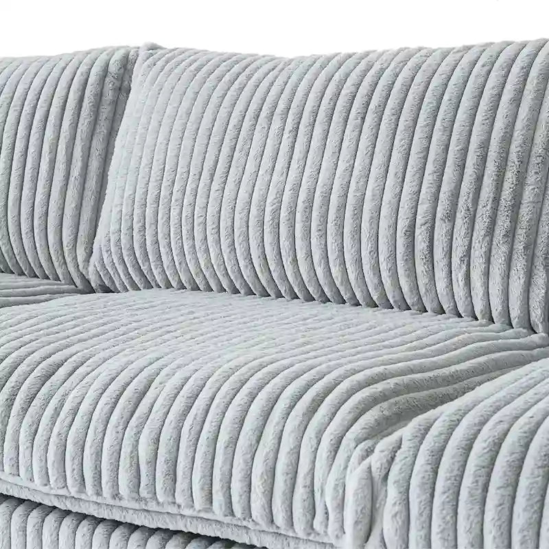 Canapé d'angle modulable 157,48, canapé-lit moderne à assise profonde pour salon