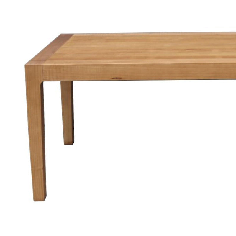 Table de salle à manger Tuley, en pin, brun naturel, plateau rectangulaire de 180 cm (71 pouces).