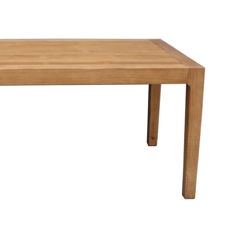 Table de salle à manger Tuley, en pin, brun naturel, plateau rectangulaire de 180 cm (71 pouces).