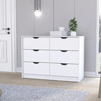 Commode de 107 cm (42 pouces) avec 4 tiroirs pour le rangement et l'organisation de la chambre à coucher