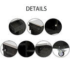 Îlot de cuisine extérieure en bois de sapin rustique avec plateau en acier inoxydable et rangements astucieux