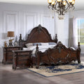 Furniture of America Eugene Traditional 3-Piece Dark Cherry Wood Panel Bedroom Set