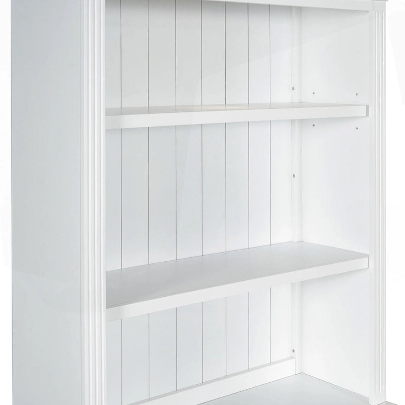 Bibliothèque haute polyvalente avec éclairage LED et multiples options de rangement pour la maison