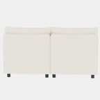 Canapé modulable convertible 8 places beige 129 avec rangement