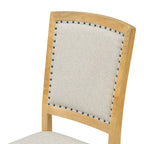 Ensemble de salle à manger en bois 7 pièces avec table extensible et 6 chaises