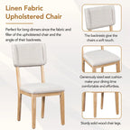 Ensemble de salle à manger en bois 5 pièces comprenant une table rectangulaire de 59 pouces et 4 chaises