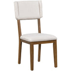 Ensemble de salle à manger en bois 5 pièces comprenant une table rectangulaire de 59 pouces et 4 chaises