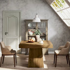 Table de salle à manger carrée de 80 cm pour 4 personnes, style campagnard - 80 cm de profondeur x 80 cm de largeur x 75 cm de hauteur