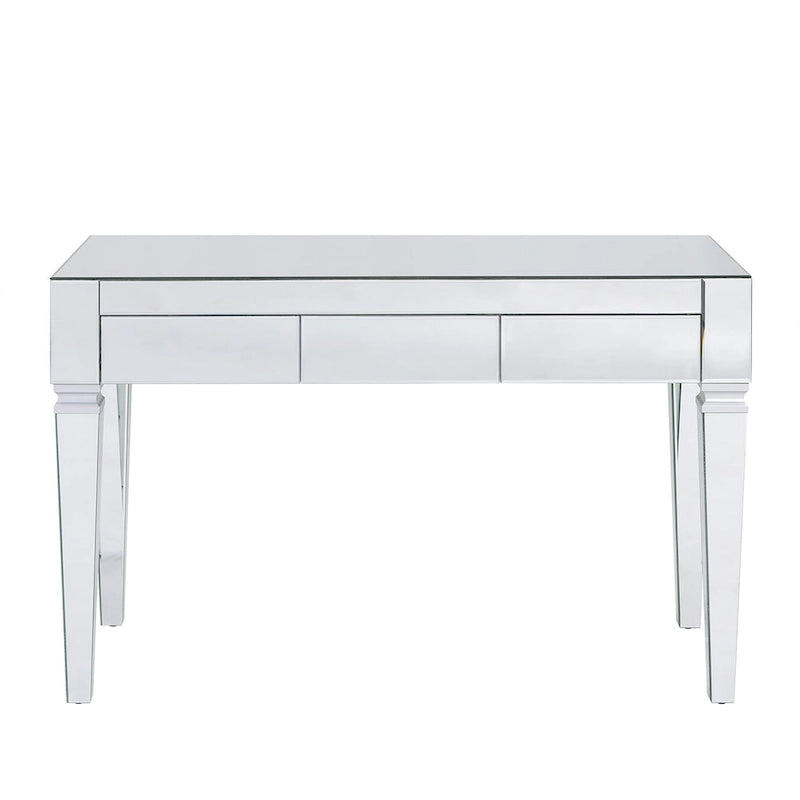 Bureau Dakota argenté à miroir