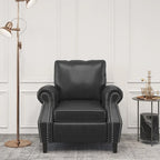 Fauteuil club Dowd en similicuir avec garniture cloutée par Christopher Knight Home