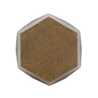 Table d'appoint géométrique en fer martelé Pamsha par Christopher Knight Home