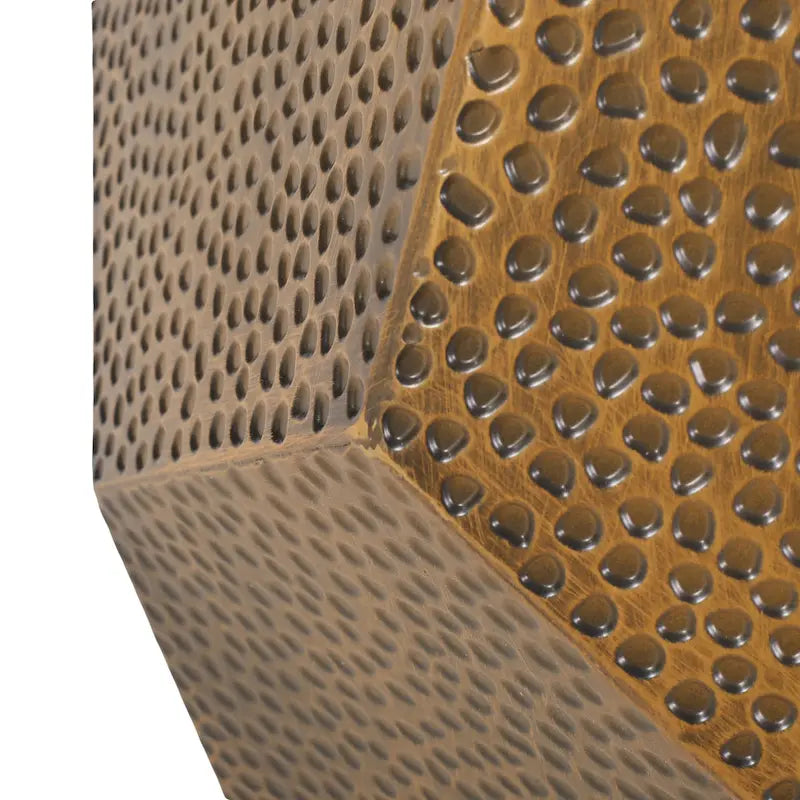 Table d'appoint géométrique en fer martelé Pamsha par Christopher Knight Home