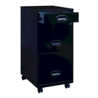 Classeur mobile noir à 3 tiroirs Space Solutions
