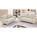 Ensemble de salon 2 pièces Villeda Velvet style moderne du milieu du siècle