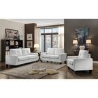 Canapé droit Newbury 58 po (147 cm) de largeur, accoudoirs évasés, revêtement en similicuir - 32 po (81 cm) L x 58 po (147 cm) l x 36 po (91 cm) H