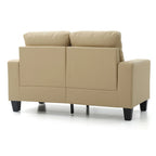 Canapé droit Newbury 58 po (147 cm) de largeur, accoudoirs évasés, revêtement en similicuir - 32 po (81 cm) L x 58 po (147 cm) l x 36 po (91 cm) H