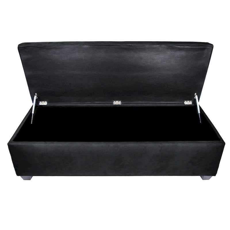 Banc de rangement en lin capitonné Sole Secret Obsession