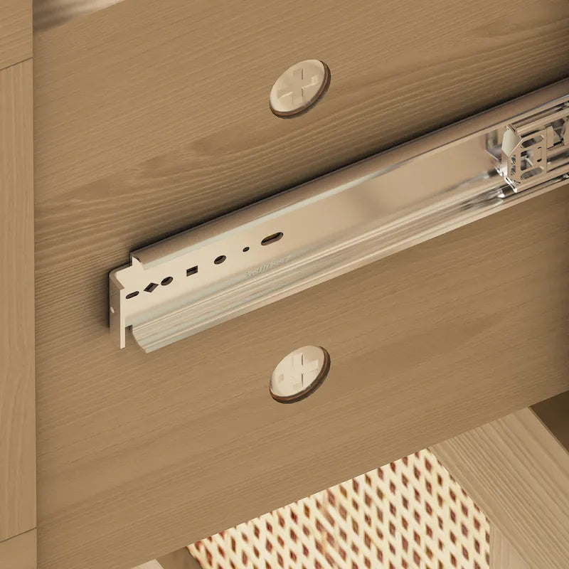 Commode en rotin à 6 tiroirs, tiroir en rotin,