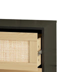 Commode en rotin à 6 tiroirs, tiroir en rotin,