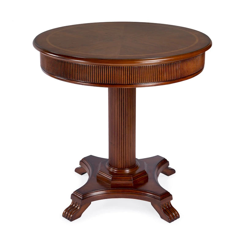 Table d'entrée Ellsworth 36 à piédestal nervuré