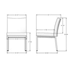 Chaises de salle à manger Amisco Perry (lot de 2)