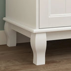 Armoire traditionnelle Home à 2 tiroirs, autoportante, en bois laqué blanc - 63 po L x 71,3 po