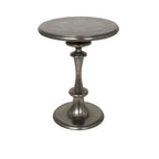 Table d'appoint en aluminium tourné - Noir - Roche River Decor - 45,7 cm (L) x 45,7 cm (l) x 58,4 cm (H)