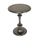 Table d'appoint en aluminium tourné - Noir - Roche River Decor - 45,7 cm (L) x 45,7 cm (l) x 58,4 cm (H)