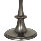 Table d'appoint en aluminium tourné - Noir - Roche River Decor - 45,7 cm (L) x 45,7 cm (l) x 58,4 cm (H)