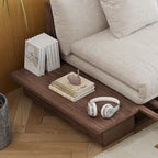 Canapé JASIWAY moderne en bois massif recouvert de coton et de lin