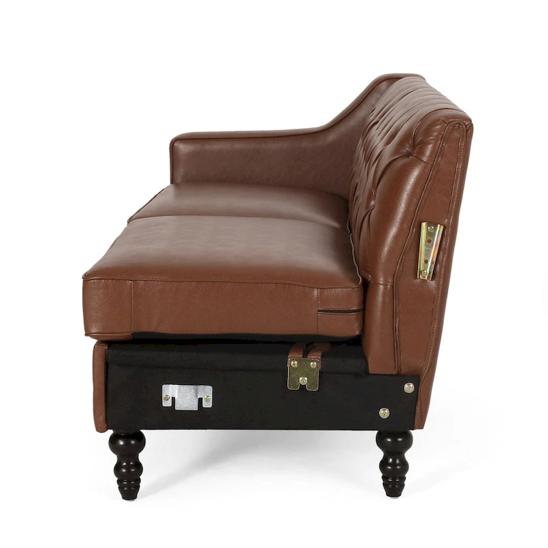 Canapé d'angle Furman contemporain capitonné par Christopher Knight Home