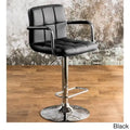 Corvelli Modern Adjustable Swivel Faux Leather Barstool by Furniture of America