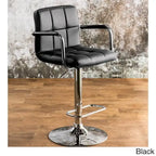 Corvelli Modern Adjustable Swivel Faux Leather Barstool by Furniture of America